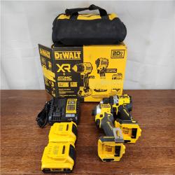 AS-IS DEWALT 20V MAX XR Brushless Cordless Drill/Impact Driver (2-Tool) Combo Kit