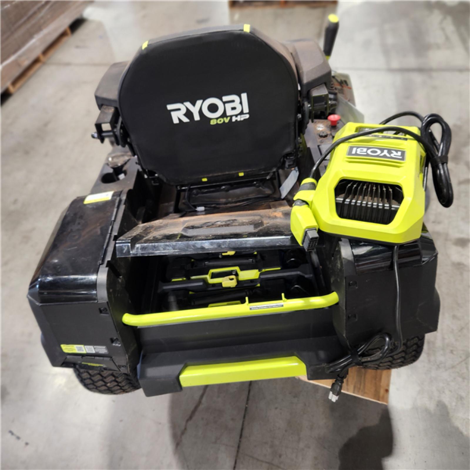 Dallas Location - As-Is RYOBI 80V HP Brushless 42 in. Battery Riding Mower (2) 80V Batteries