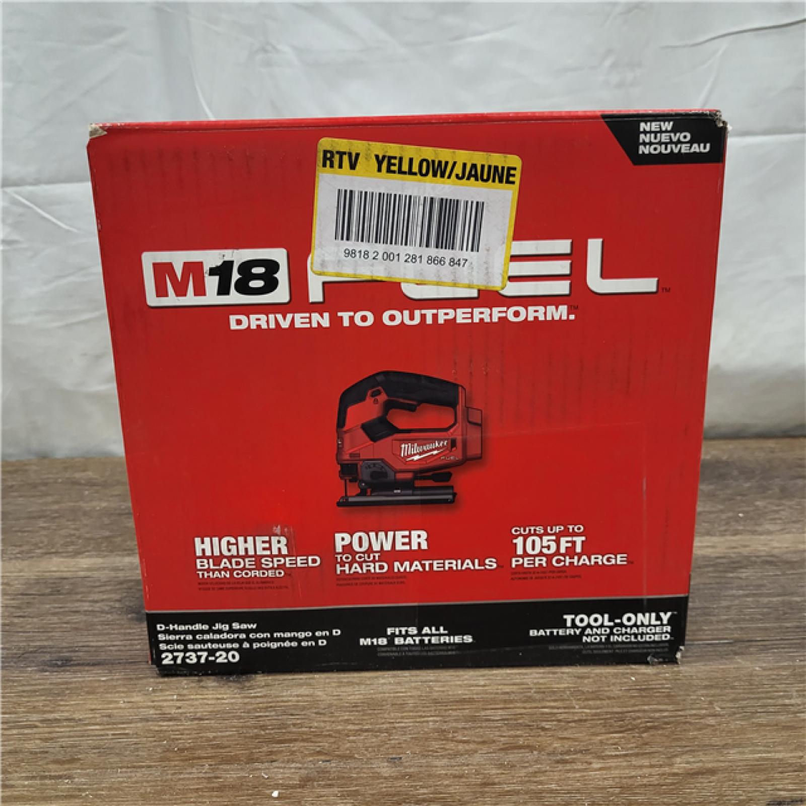 AS-IS M18 FUEL 18V Lithium-Ion Brushless Cordless Jig Saw (Tool-Only)