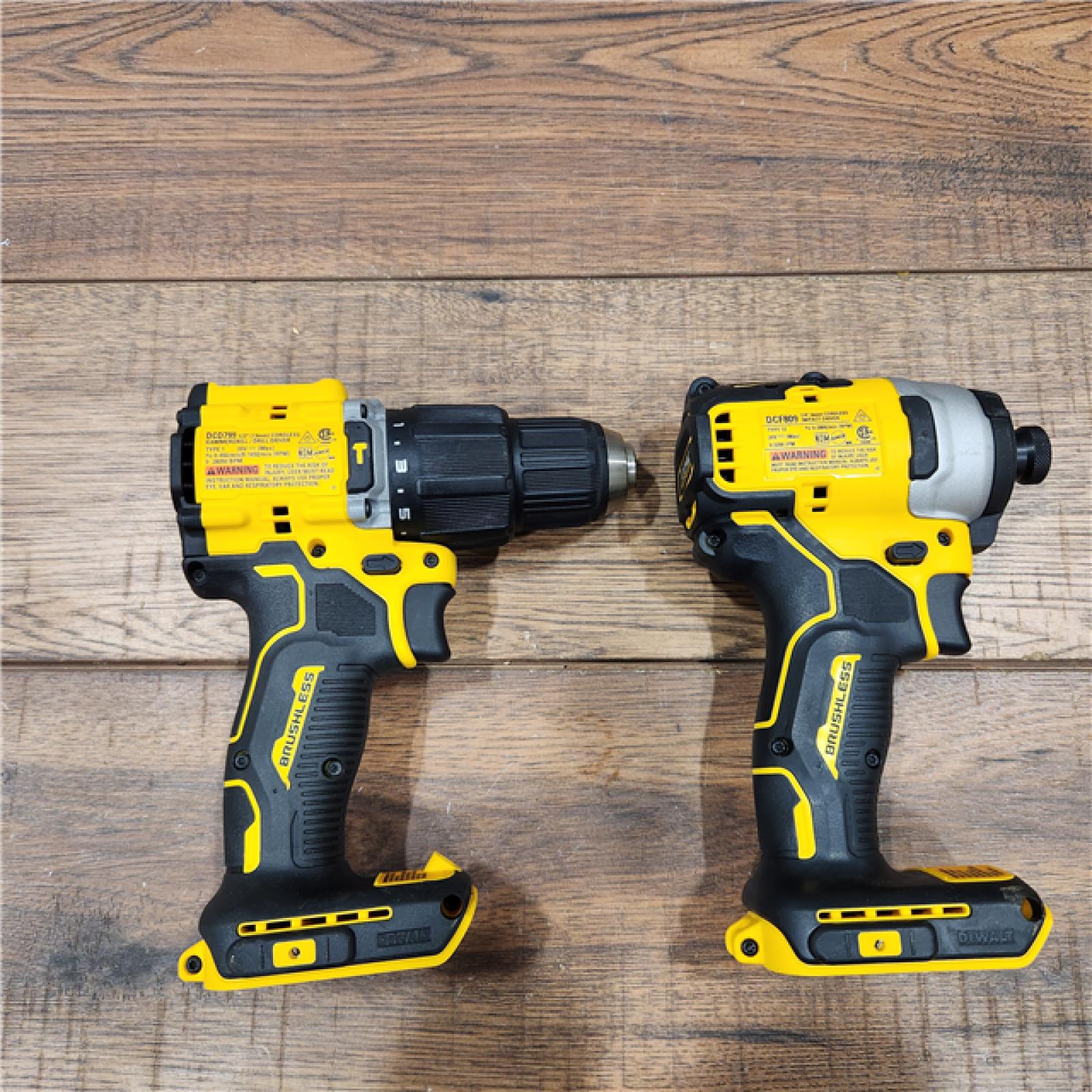 AS-IS DeWalt 20V MAX Atomic 20 V Cordless Brushless 2 Tool Combo Kit