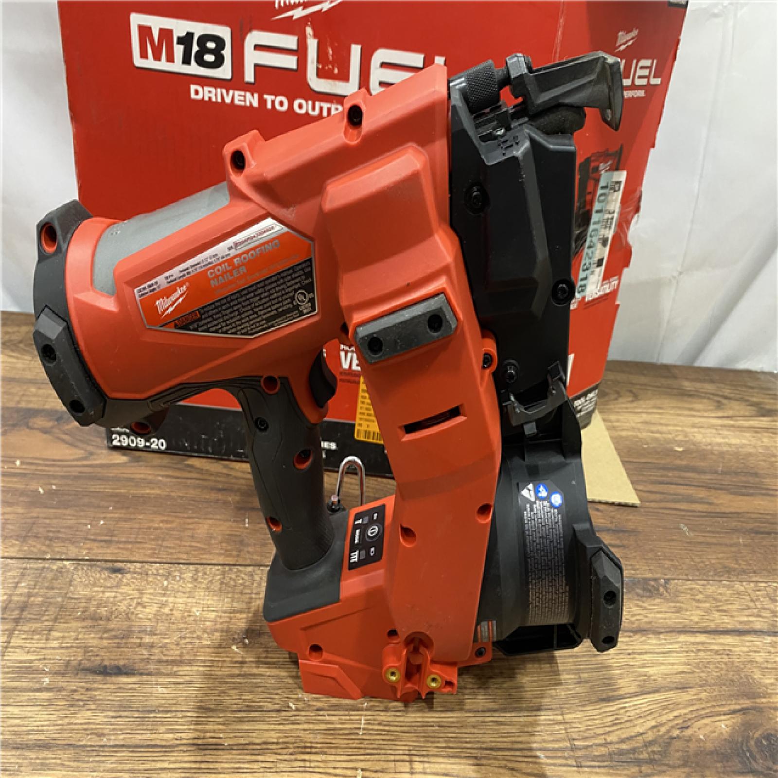 AS IS M18 FUEL 18-Volt Lithium-Ion Brushless Cordless Coil Roofing Nailer (Tool Only)