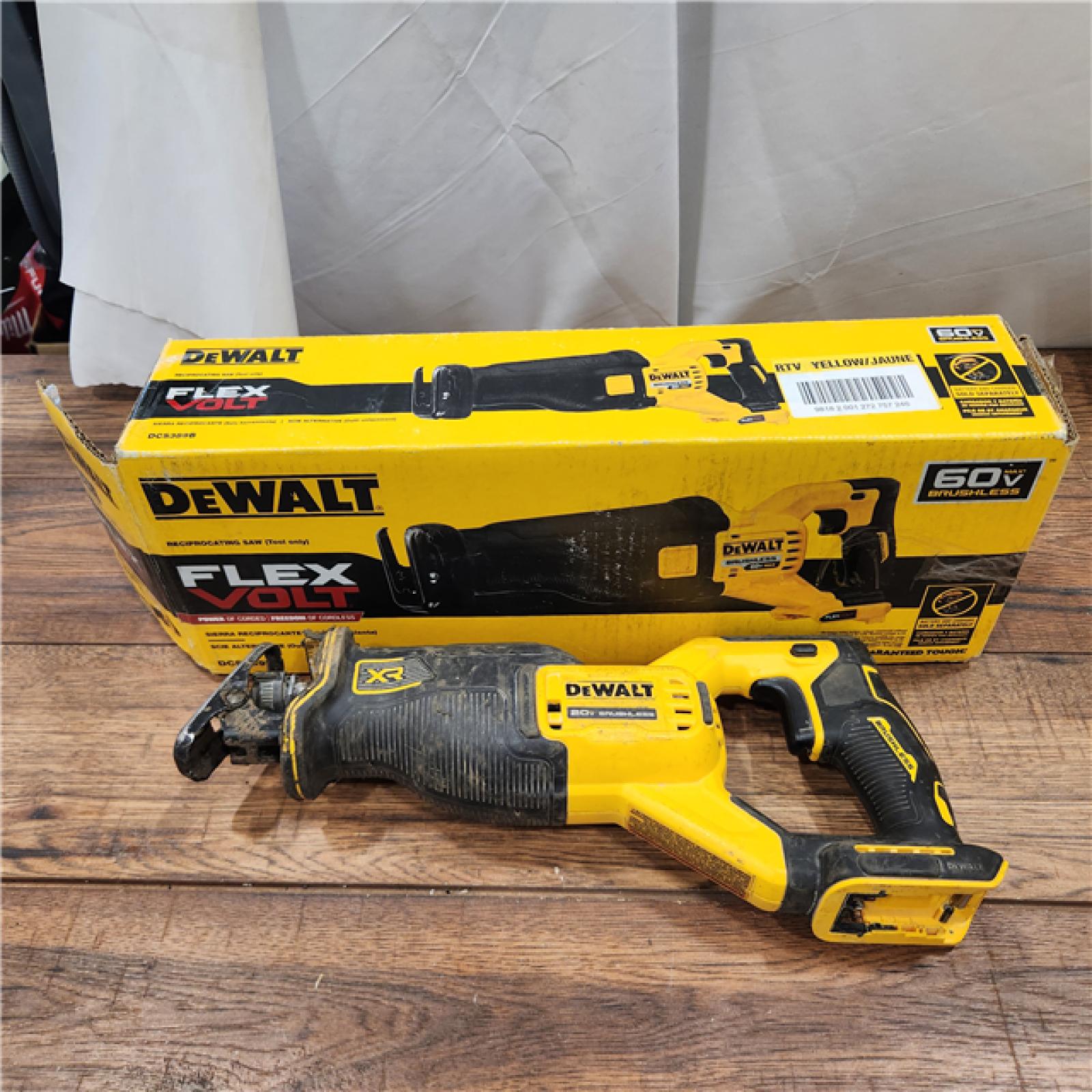 AS-IS DeWalt DCS389B FLEXVOLT 60V MAX Cordless Brushless Reciprocating Saw (Tool-Only)