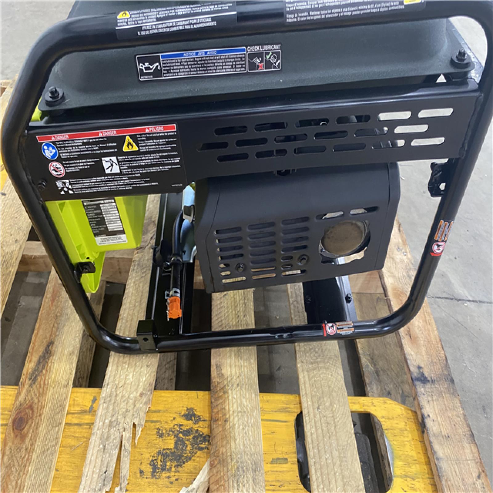 Houston Location - AS-IS Ryobi Easy Start 5,500 Running Watts 6,250 Starting Watts Generator