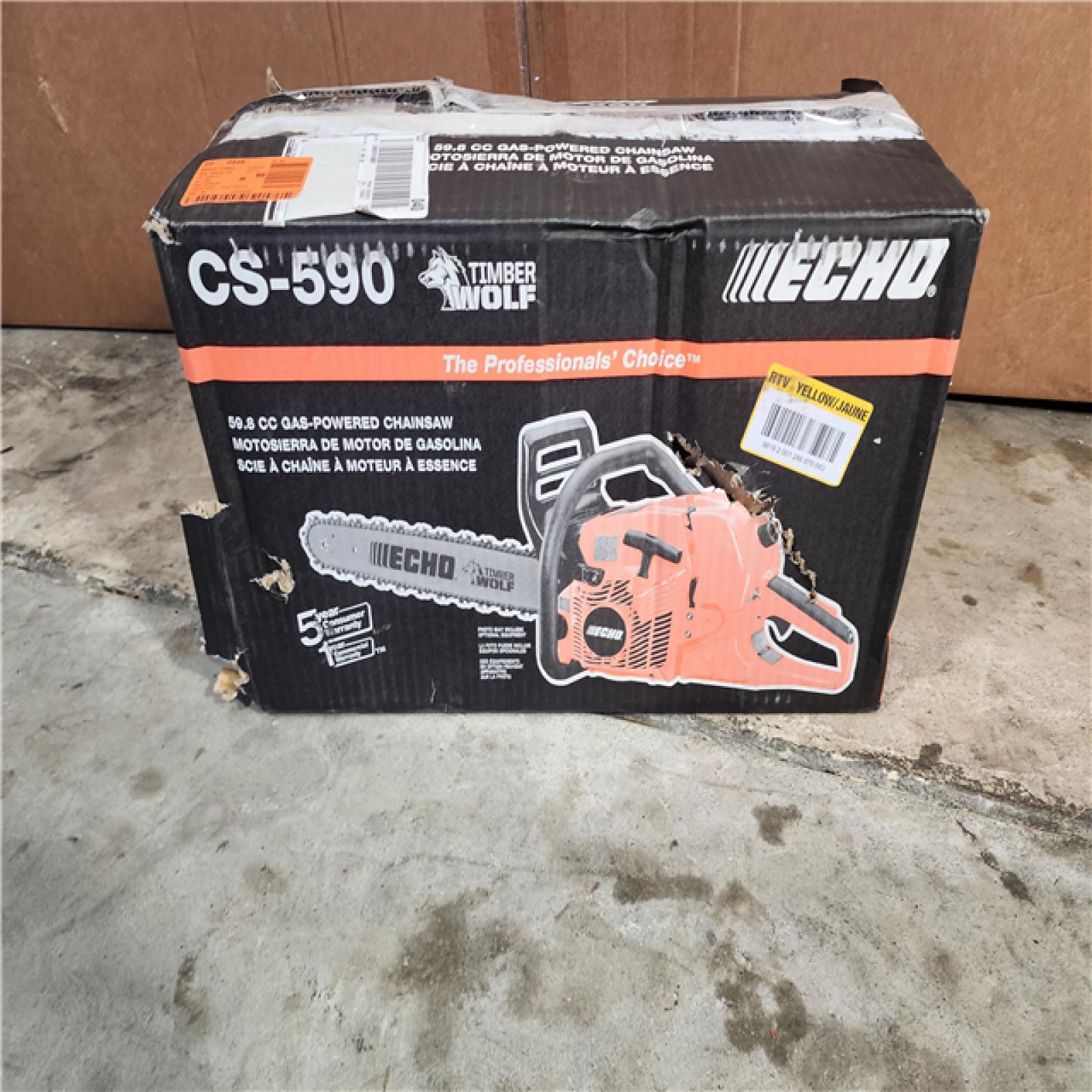 HOUSTON LOCATION - AS-IS ECHO 59.8cc Gas-Powered Chain Saw CS-590