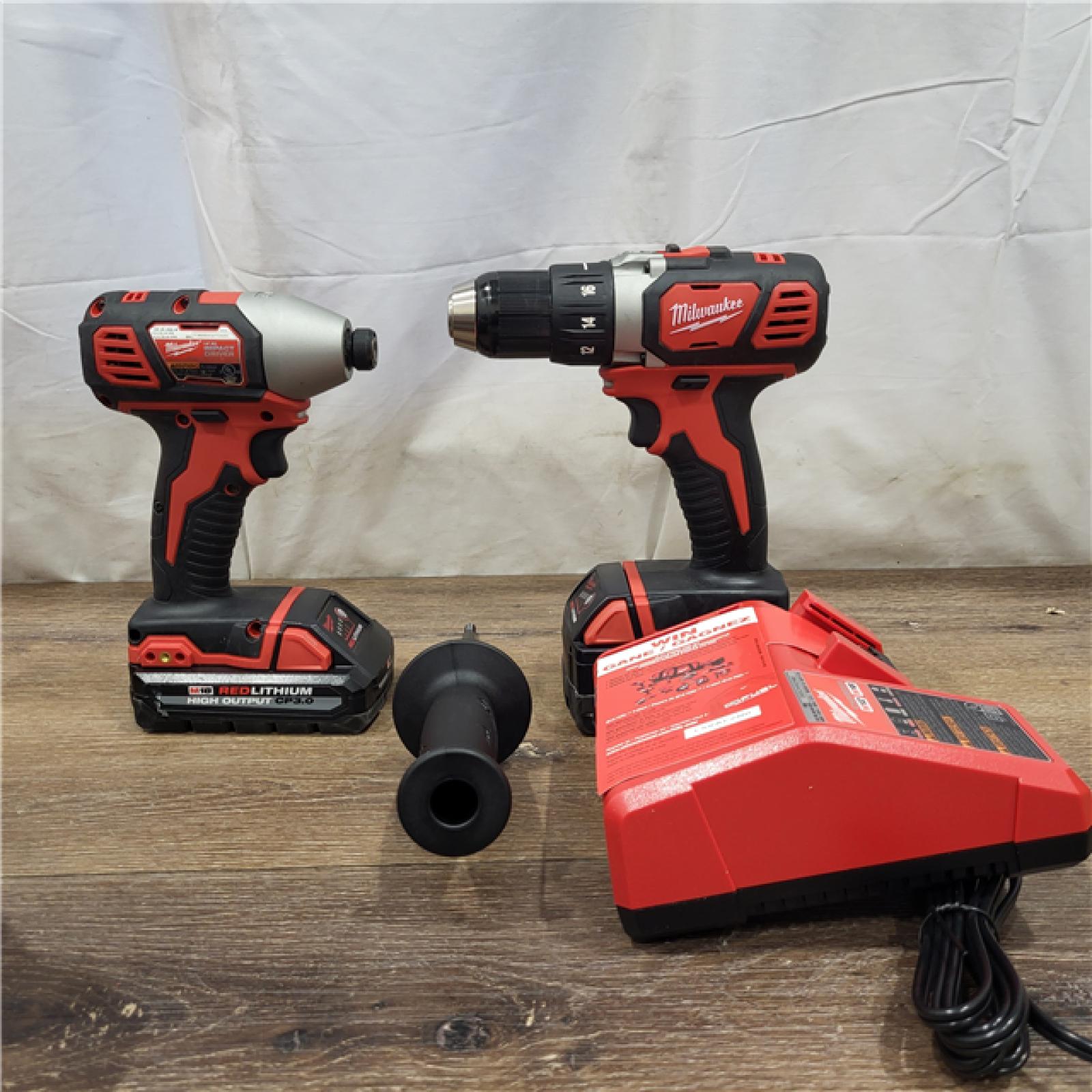 AS-IS Milwaukee M18 FUEL 18V Lithium-Ion Brushless Cordless Hammer Drill and Impact Driver Combo Kit (2-Tool) with 2 Batteries