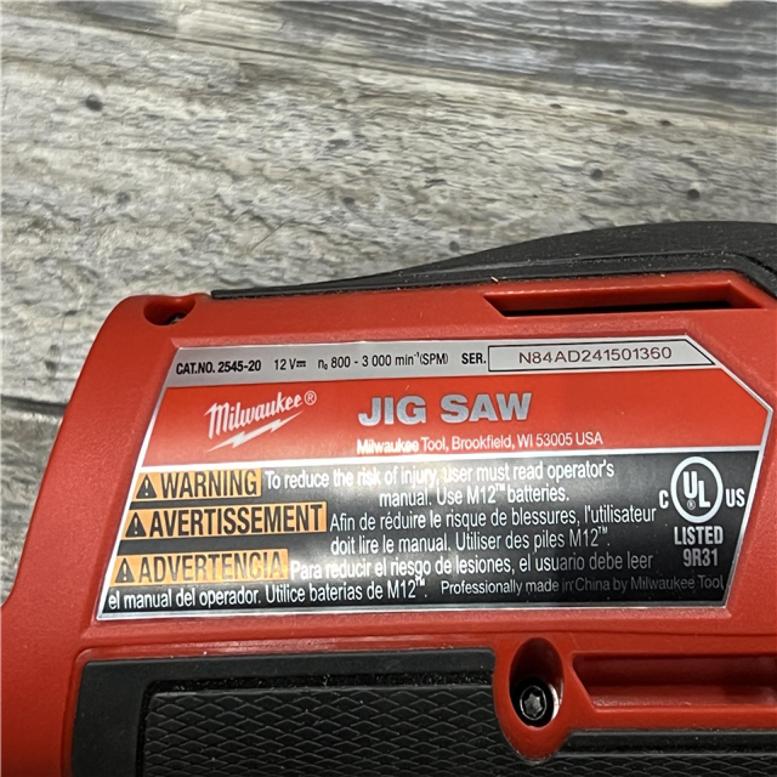 AS-IS Milwaukee 2545-20 12V Lithium-Ion Cordless Jig Saw (Tool-Only)