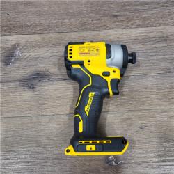 AS-IS DEWALT ATOMIC 20V MAX Lithium-Ion Brushless Cordless Compact 1/4 Impact Driver Kit