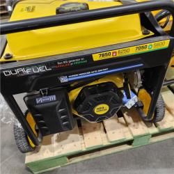 DALLAS LOCATION - AS-IS Champion Power Equipment 7850/6250-Watt Recoil Start Gasoline and Propane Powered Dual Fuel Portable Generator with CO Shield