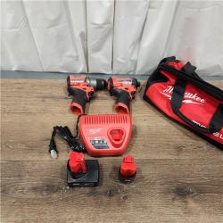 AS-IS Milwaukee 3497-22 12V Brushless Hammer Drill and Impact Driver Combo Kit