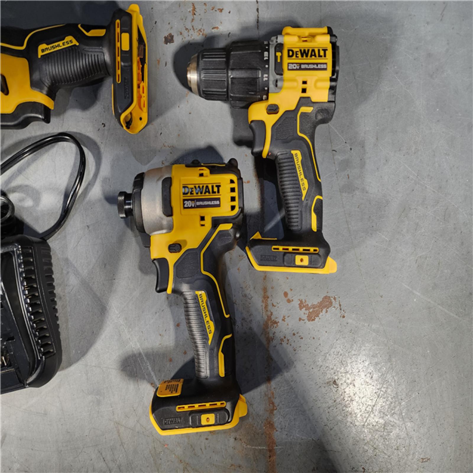 HOUSTON LOCATION - AS-IS Dewalt 20-Volt MAX ToughSystem Lithium-Ion 4-Tool Cordless Combo Kit