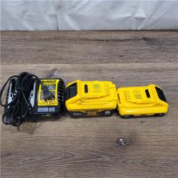 AS-IS DEWALT 20V MAX Lithium-Ion 6.0Ah and 4.0Ah Battery and Charger Starter Kit