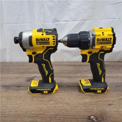 AS-IS ATOMIC 20-Volt MAX Lithium-Ion Cordless Combo Kit (2-Tool) with (2) 2.0Ah Batteries, Charger and Bag