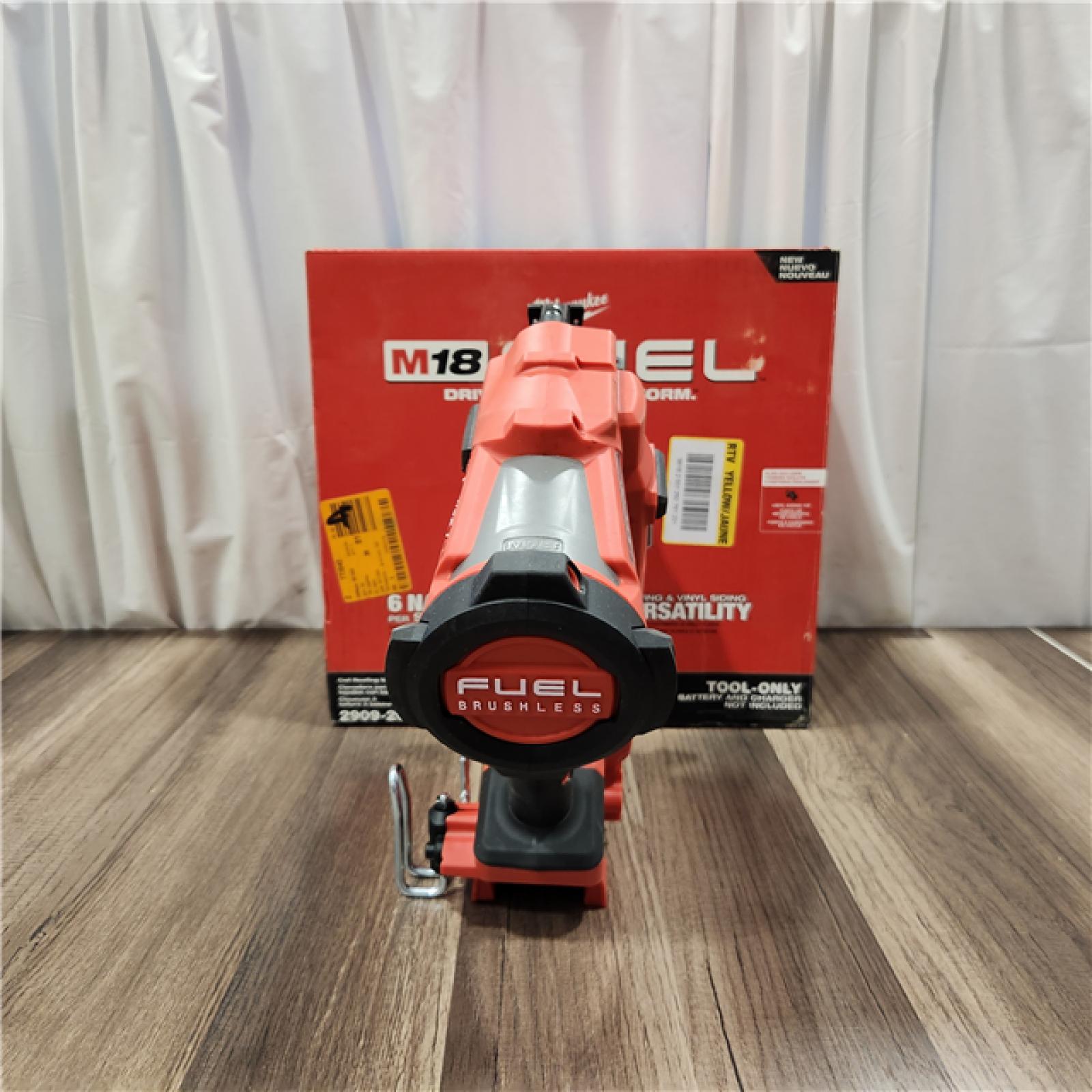 AS IS M18 FUEL 18-Volt Lithium-Ion Brushless Cordless Coil Roofing Nailer (Tool Only)