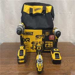 AS-IS DEWALT 20-Volt Lithium-Ion Cordless 3-Tool Combo Kit with FLEXVOLT 9 Ah and 20V 6 Ah Batteries and Charger