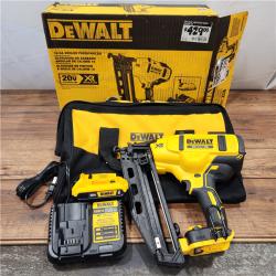 AS-IS DeWalt DCN660D1 20V 16 Gauge Cordless Angled Finish Nailer Kit W/ 2Ah Battery