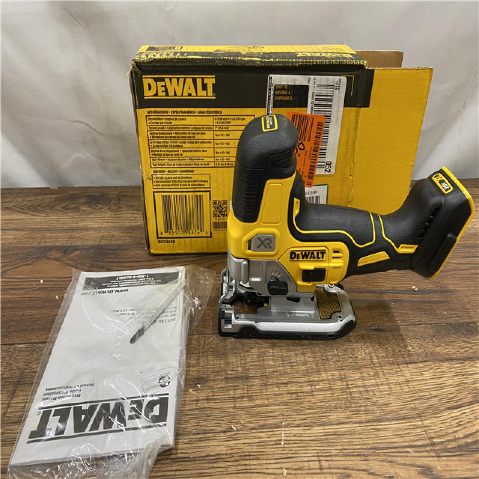 AS IS 20V MAX XR Cordless Barrel Grip Jigsaw (Tool Only)