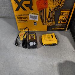 HOUSTON LOCATION - AS-IS DeWalt DCN660D1 20V 16 Gauge Cordless Angled Finish Nailer Kit W/ 2Ah Battery