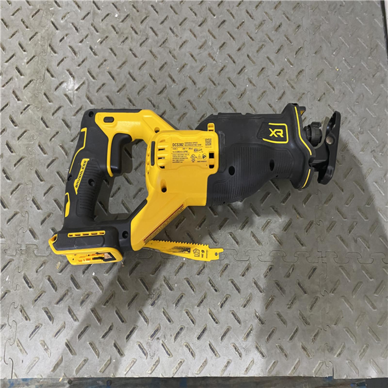 Houston location AS-IS DEWALT 20V MAX XR Cordless Brushless Reciprocating Saw (Tool Only)