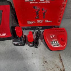 HOUSTON LOCATION - AS-IS (APPEARS LIKE NEW) Milwaukee 3497-22 12V Brushless Hammer Drill and Impact Driver Combo Kit