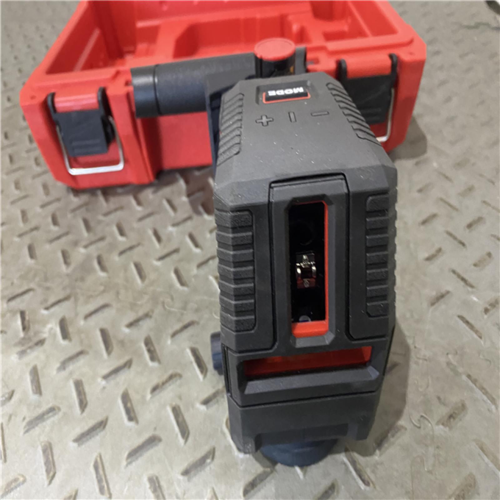 Houston location AS-IS Milwaukee 3521-21 4V Lithium-Ion Cordless USB Rechargeable Green Beam Cross Line Laser