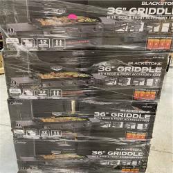 DALLAS LOCATION -Blackstone 36 Culinary Omnivore Griddle with Hood 4-Burner Liquid Propane Flat Top Grill PALLET - (8 UNITS)