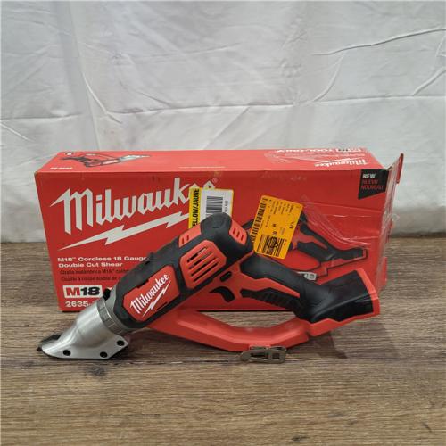 AS-IS Milwaukee M18 18-volt Lithium-ion Cordless 18-gauge Double Cut Metal Shear  Bare Tool