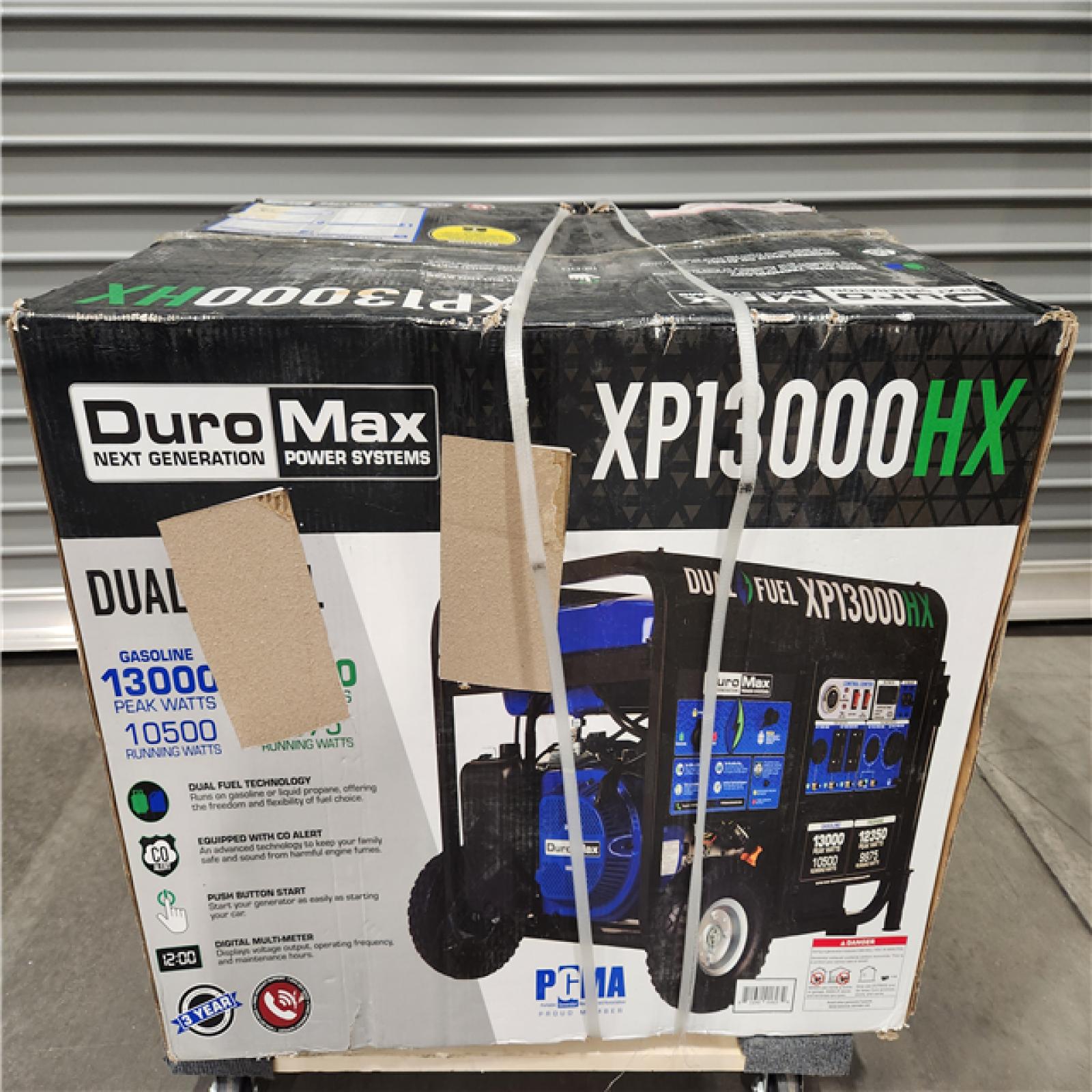 NEW! DuroMax XP13000HX 13,000 Watt Portable Dual Fuel Gas Propane CO Alert Generator