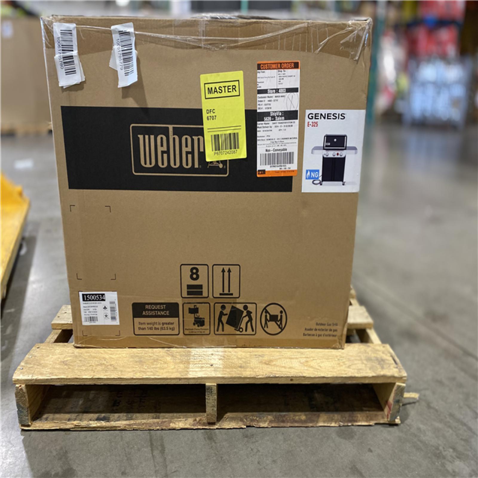 DALLAS LOCATION - Weber Genesis E-325 3-Burner Natural Gas Grill in Black