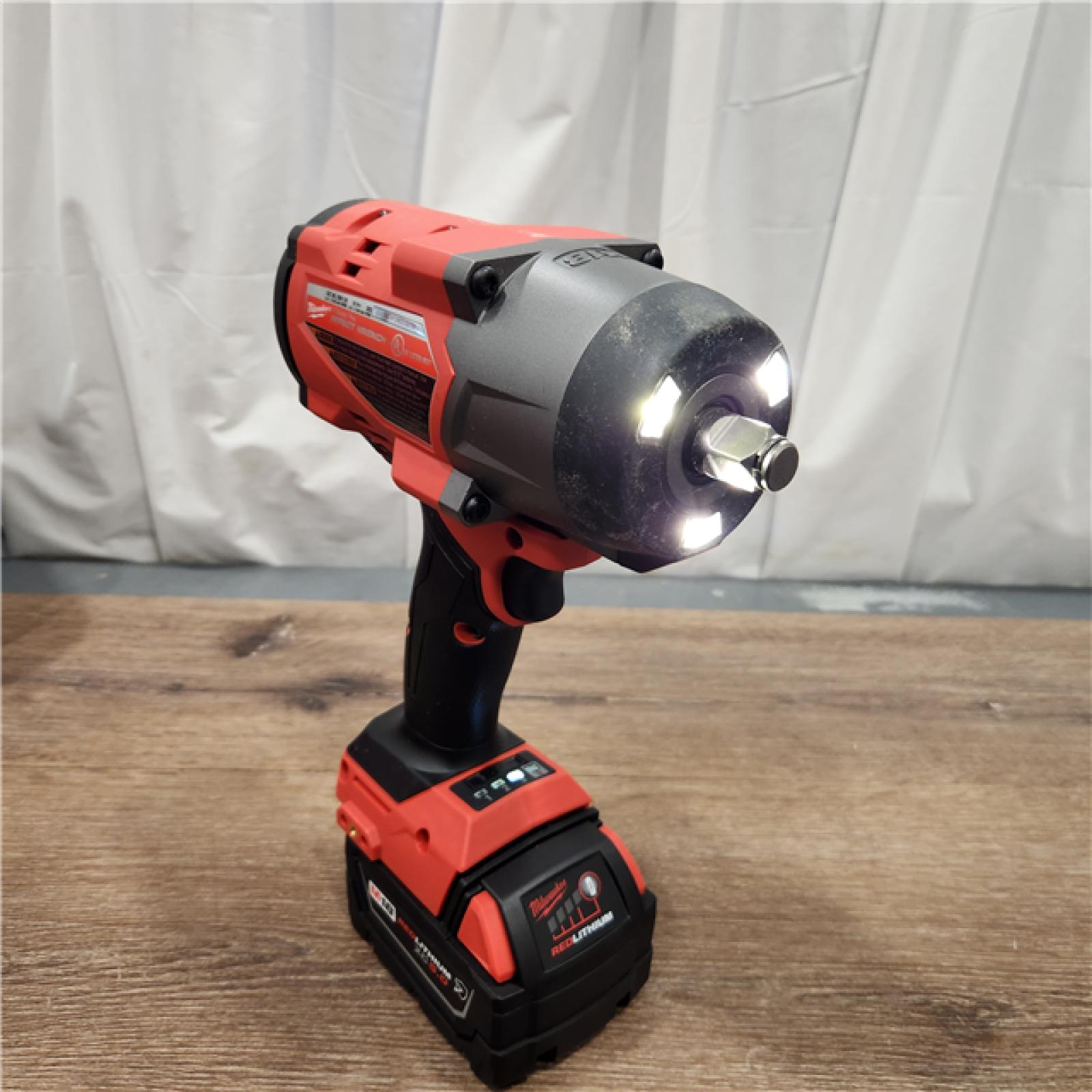 AS-IS Milwaukee M18 1/2 in. Cordless Brushless High Torque Impact Wrench Kit (Battery & Charger)