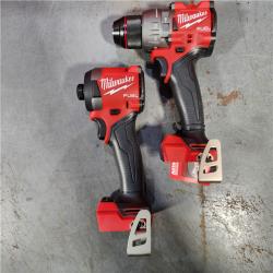 HOUSTON LOCATION - AS-IS (APPEARS LIKE NEW) Milwaukee M18 FUEL 18V Lithium-Ion Brushless Cordless Hammer Drill and Impact Driver Combo Kit (2-Tool) with 2 Batteries