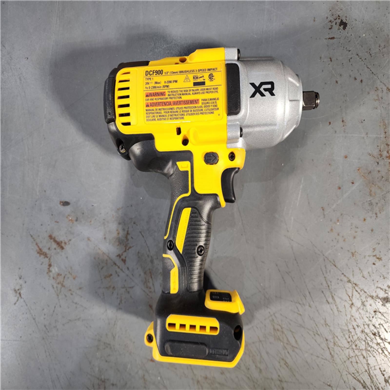 HOUSTON LOCATION - AS-IS (APPEARS LIKE NEW) DEWALT 20V MAX* XR 1/2 High Torque Impact Wrench with Hog Ring Anvil