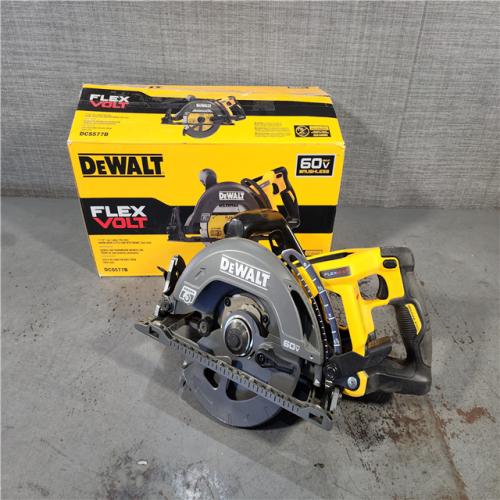 HOUSTON LOCATION - AS-IS (APPEARS LIKE NEW) DEWALT FLEXVOLT 60V MAX Cordless Brushless 7-1/4 in. Wormdrive Style Circular Saw (Tool Only)