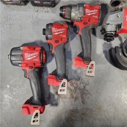 HOUSTON LOCATION - AS-IS Milwaukee 5 Tool Combo Kit W/ (2) Battery & Charger