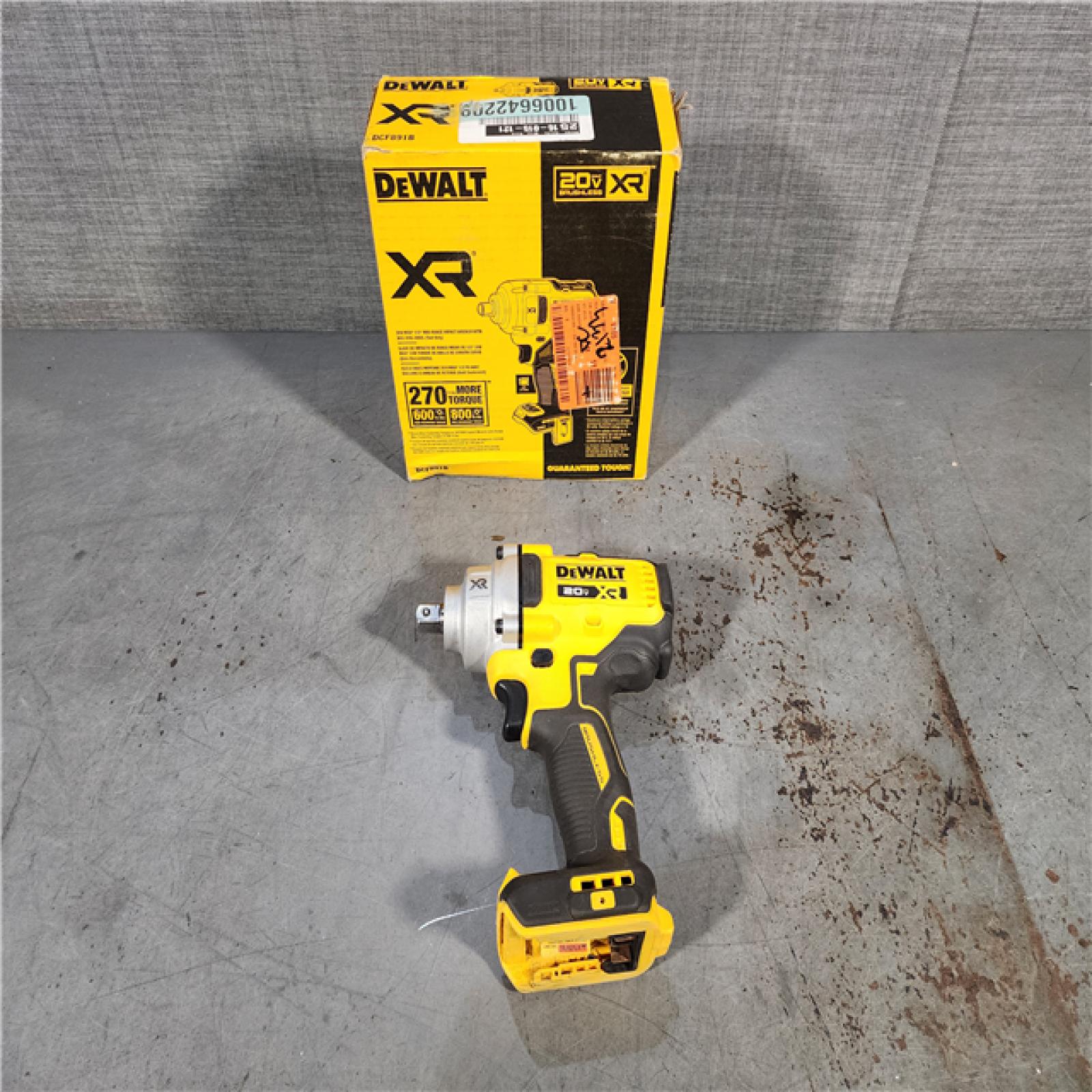 HOUSTON LOCATION - AS-IS DEWALT 20-Volt MAX XR Cordless 1/2 in. Impact Wrench (Tool-Only) (DCF891B)