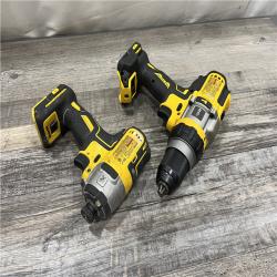 AS-IS DEWALT 20V MAX Cordless Brushless Hammer Drill/Driver 2 Tool Combo Kit with FLEXVOLT ADVANTAGE