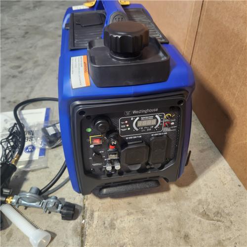 Houston location AS-IS Westinghouse 4,000-Watt Gas and Propane Dual Fuel Powered Portable Inverter Generator with Recoil Start, LED Data Center