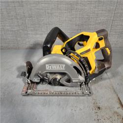 HOUSTON LOCATION - AS-IS DEWALT FLEXVOLT 60V MAX Cordless Brushless 7-1/4 in. Wormdrive Style Circular Saw (Tool Only)