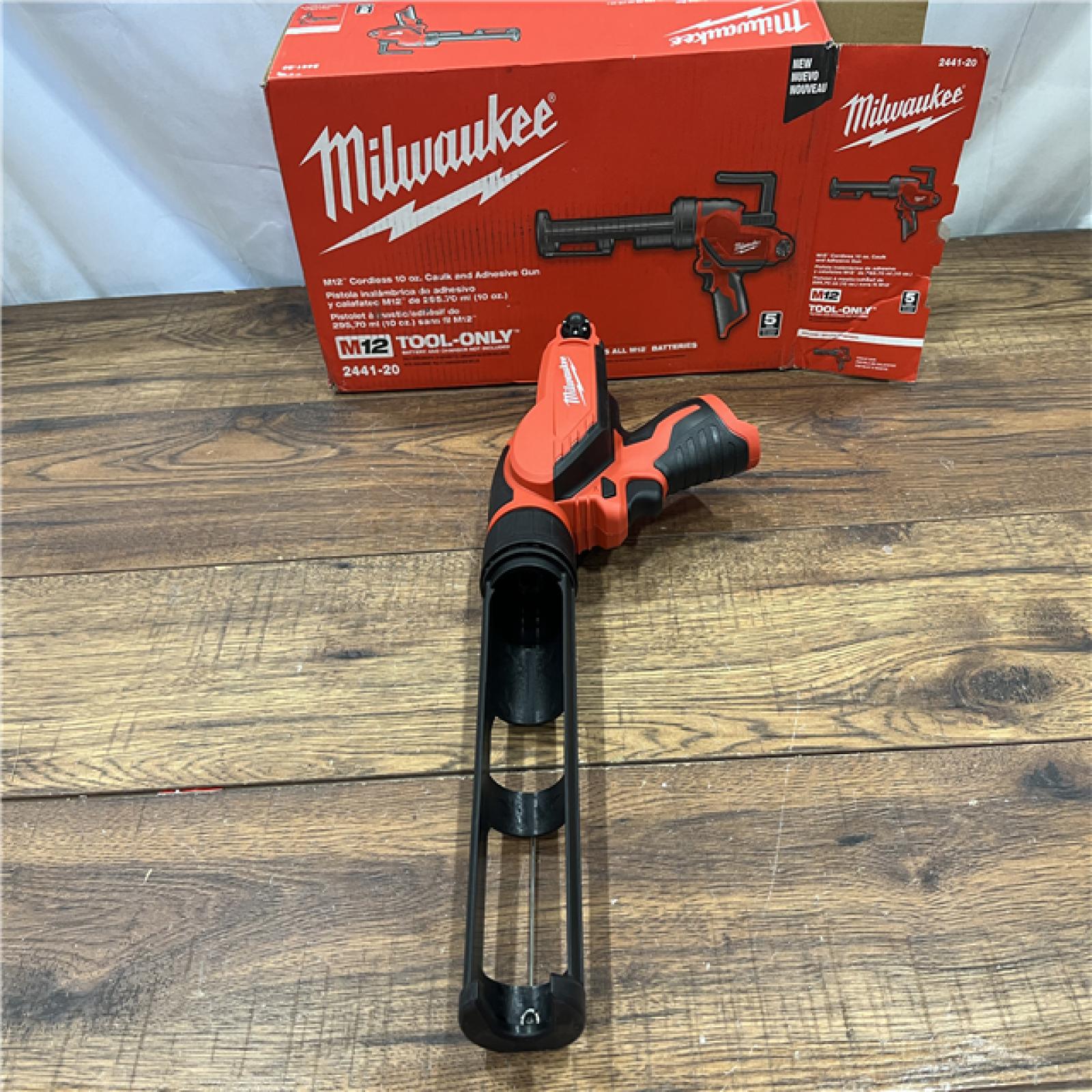 Milwaukee 2441-20 M12 12V Cordless 10oz Caulk and  (Tool Only)