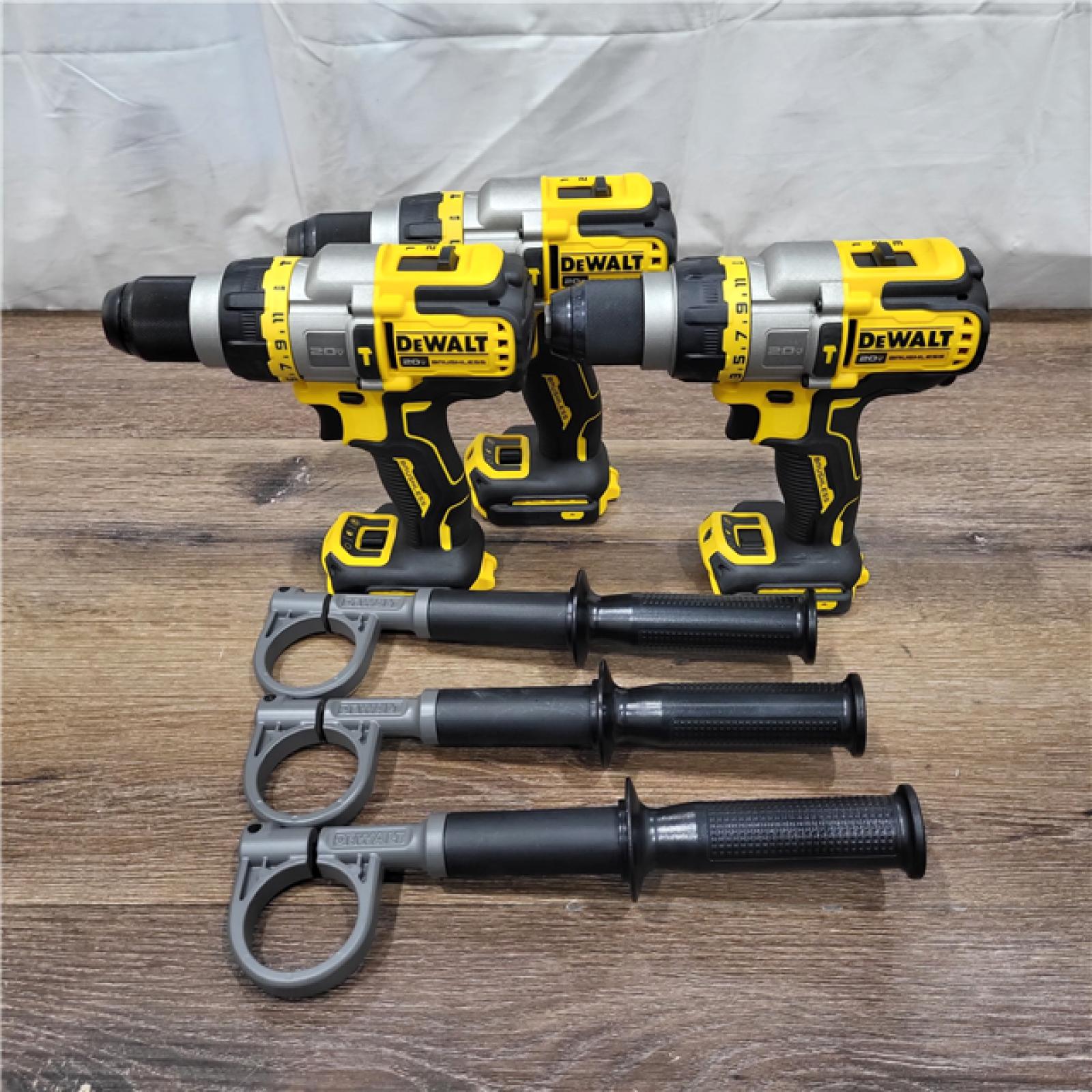 GOOD Dewalt DCD999B 20V MAX Flexvolt 1/2  Cordless Hammer Drill Bare Tool ( LOT of 3)