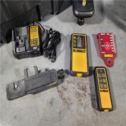 HOUSTON LOCATION - AS-IS DEWALT 20V MAX Lithium-Ion 200 Ft. Red Self Leveling Rotary Laser Level with Detector, 2.0Ah Battery, Charger, and TSTAK Case