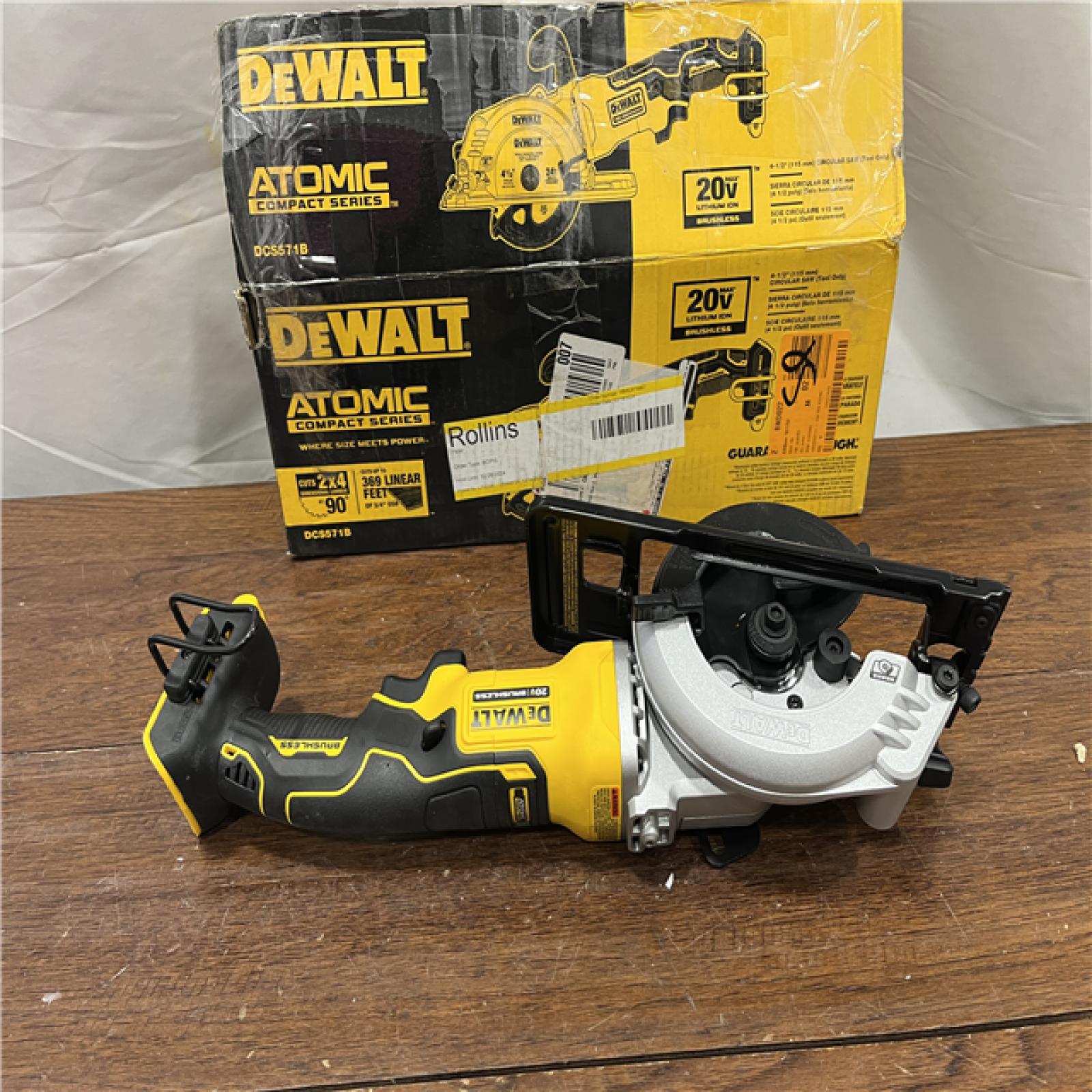 AS-ISDEWALT ATOMIC 20V MAX Cordless Brushless 4-1/2 in. Circular Saw (Tool Only)