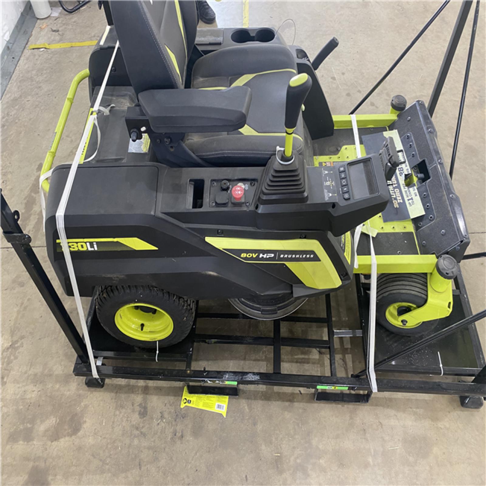 Houston Location - AS-IS Ryobi 80V Brushless Electric Zero Turn Riding Mower