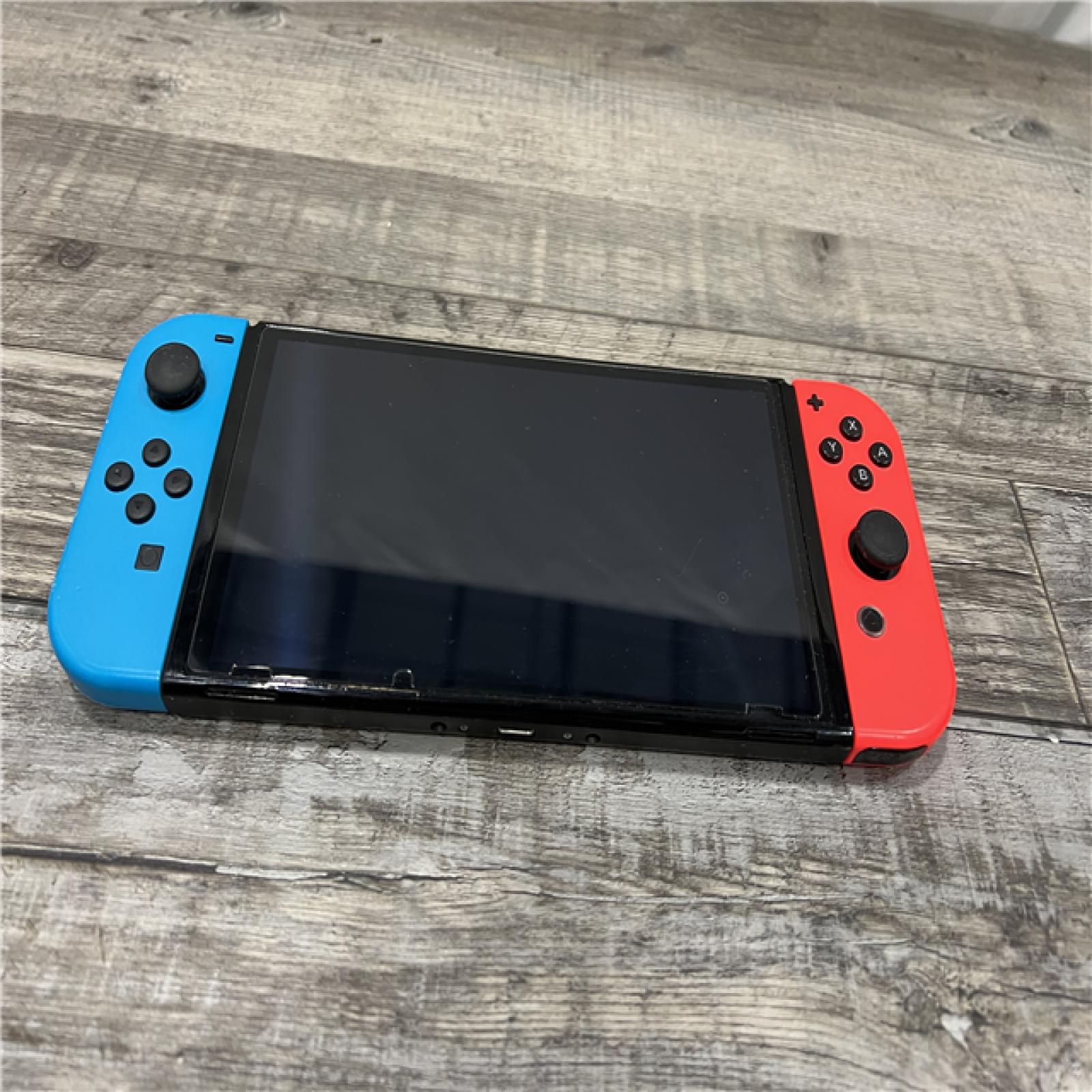 AS-IS Nintendo - Switch – OLED Model w/ Neon Red & Neon Blue