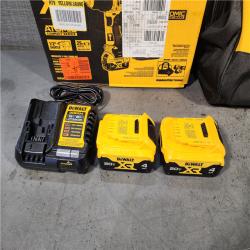 HOUSTON LOCATION - AS-IS DEWALT 20V MAX XR Hammer Drill and ATOMIC Impact Driver 2 Tool Cordless Combo Kit with (2) 4.0Ah Batteries, Charger, and Bag