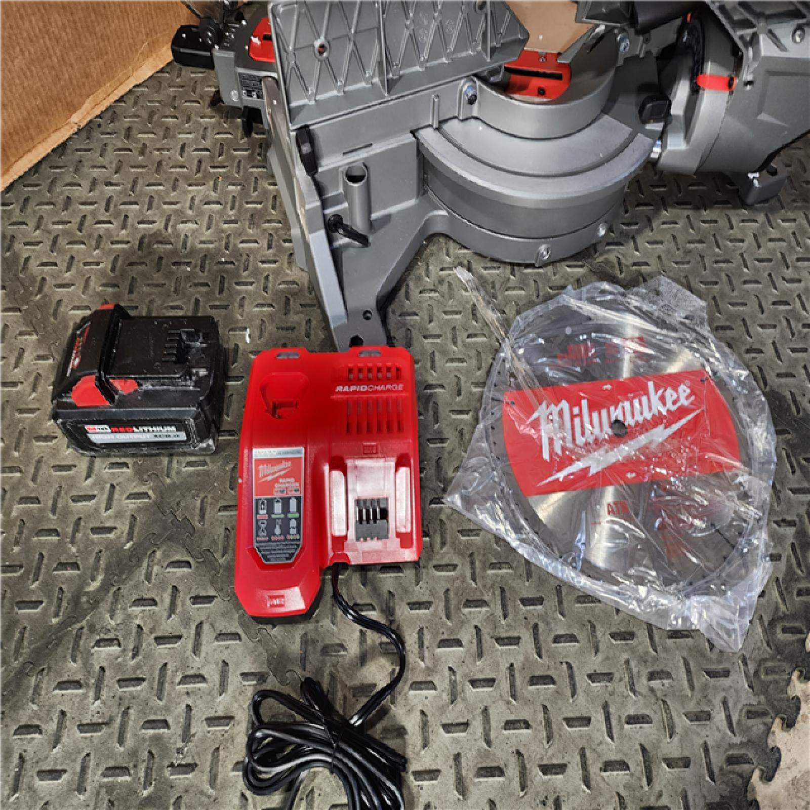 HOUSTON LOCATION - AS-IS M18 FUEL 18V 10 in. Lithium-Ion Brushless Cordless Dual Bevel Sliding Compound Miter Saw Kit with One 8.0 Ah Battery