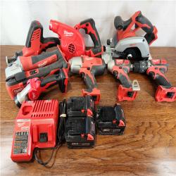 AS-IS Milwaukee M18 Brushed Cordless (9-Tool) Combo Tool Kit