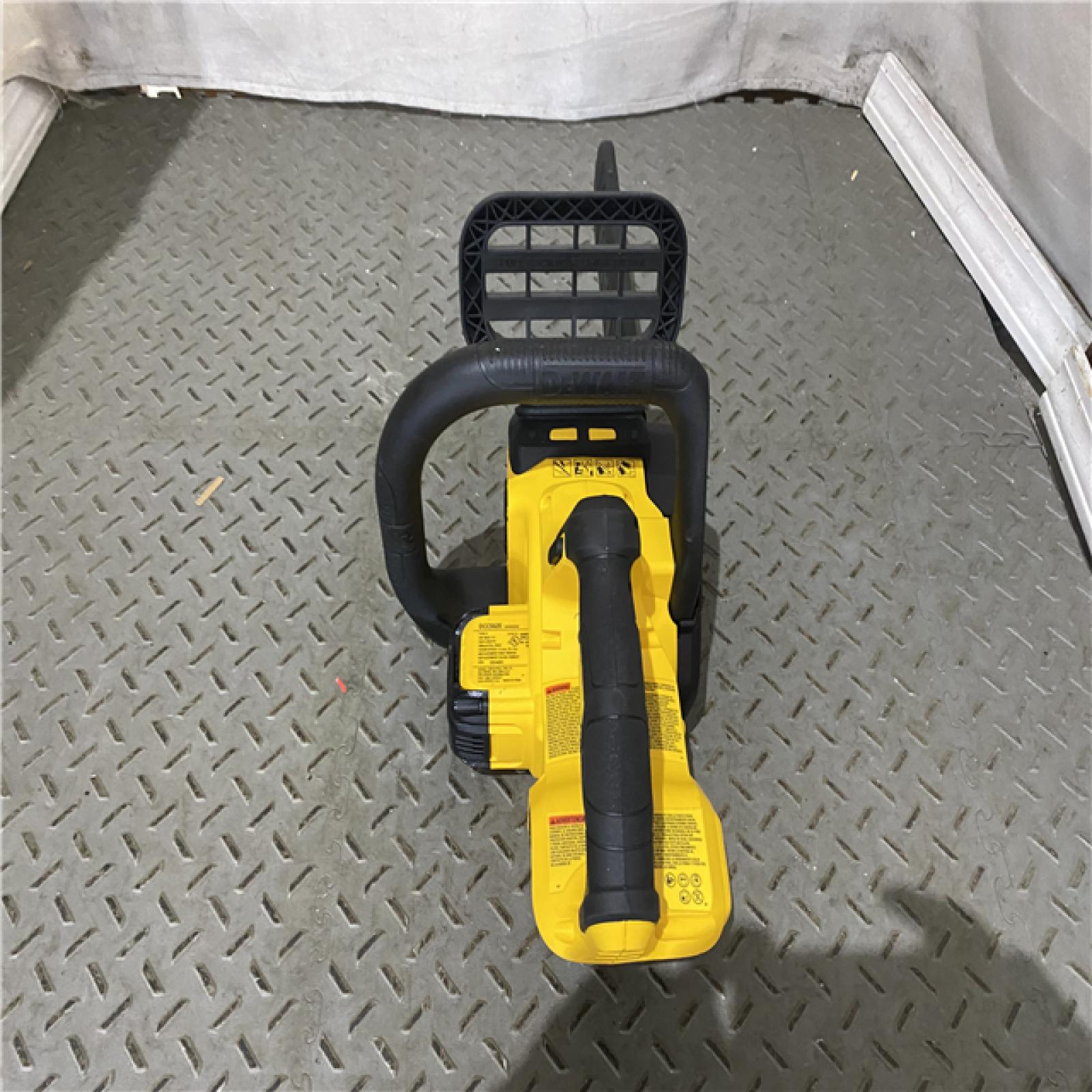 Houston location AS-IS DEWALT 20V MAX 12in. Brushless Cordless Battery Powered Chainsaw (Tool Only)