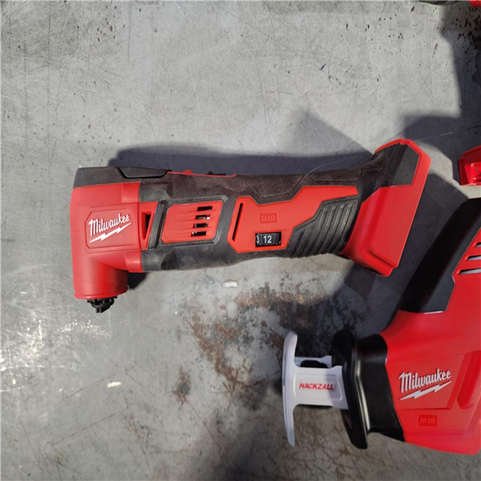 HOUSTON LOCATION - AS-IS (APPEARS LIKE NEW) M18 18V Lithium-Ion Cordless Combo Kit (5-Tool) with (2) Batteries, Charger and Tool Bag