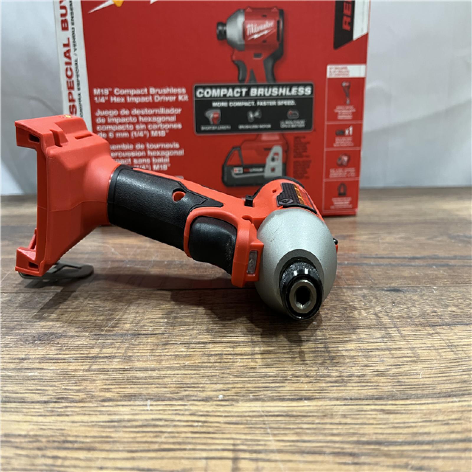 AS-IS Milwaukee M18 Compact Brushless 1/4  Hex Impact Driver Kit