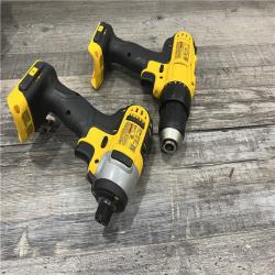 AS-IS DEWALT 20V MAX Lithium-Ion Brushed Cordless Drill/Impact (2-Tool) Combo Kit